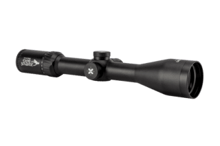 Axeon Optics Dog Soldier Predator 4-16x50mm Rifle Scope features a green or red illuminated MIL-Dot reticle